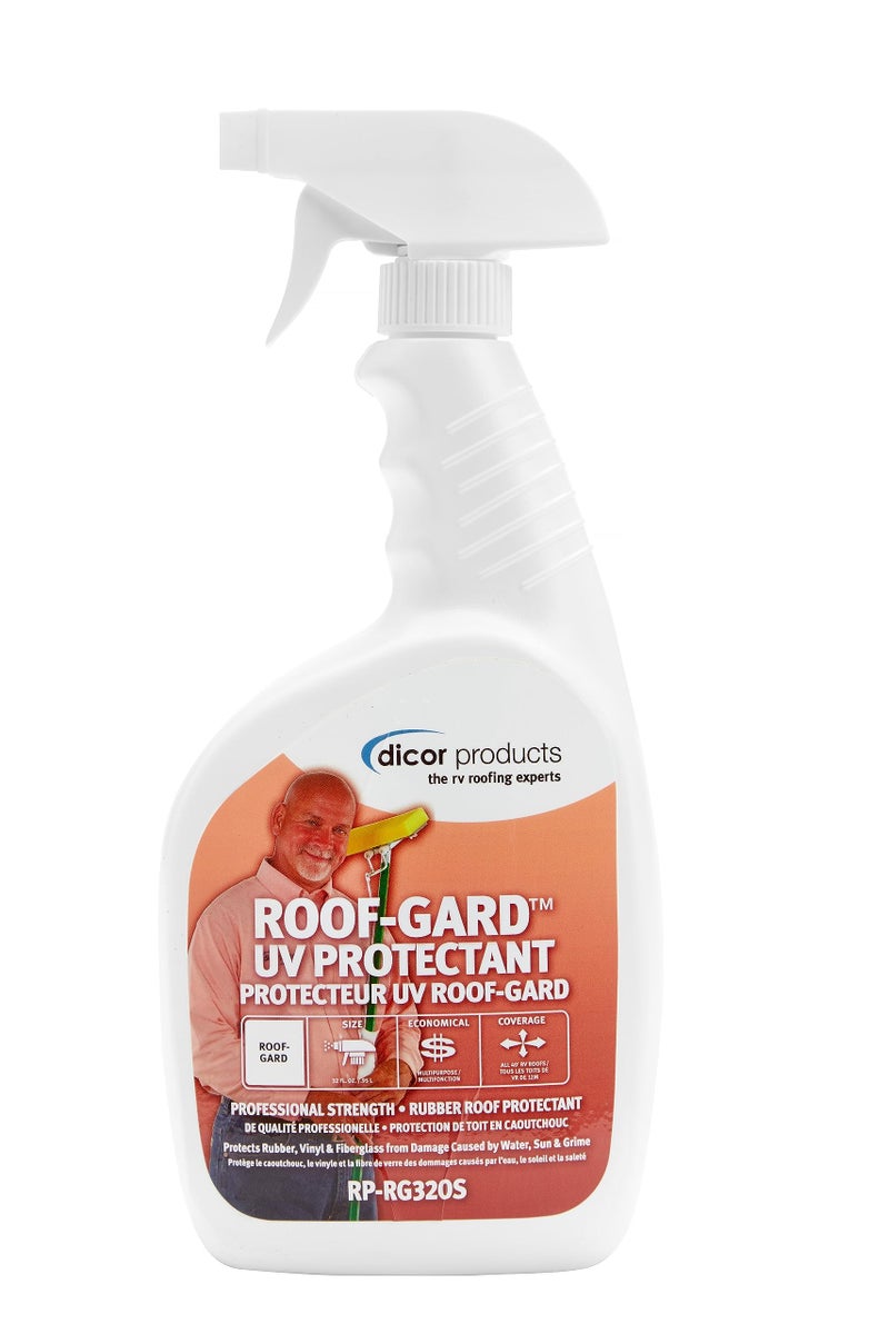 Dicor RP-RG320S Rubber Roof Protectant - 32 oz - White - Long-Lasting and Durable - Image 1